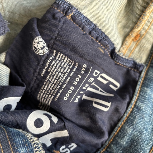 Gap Blue Denim Straight leg Jeans size 30T - Picture 4 of 6